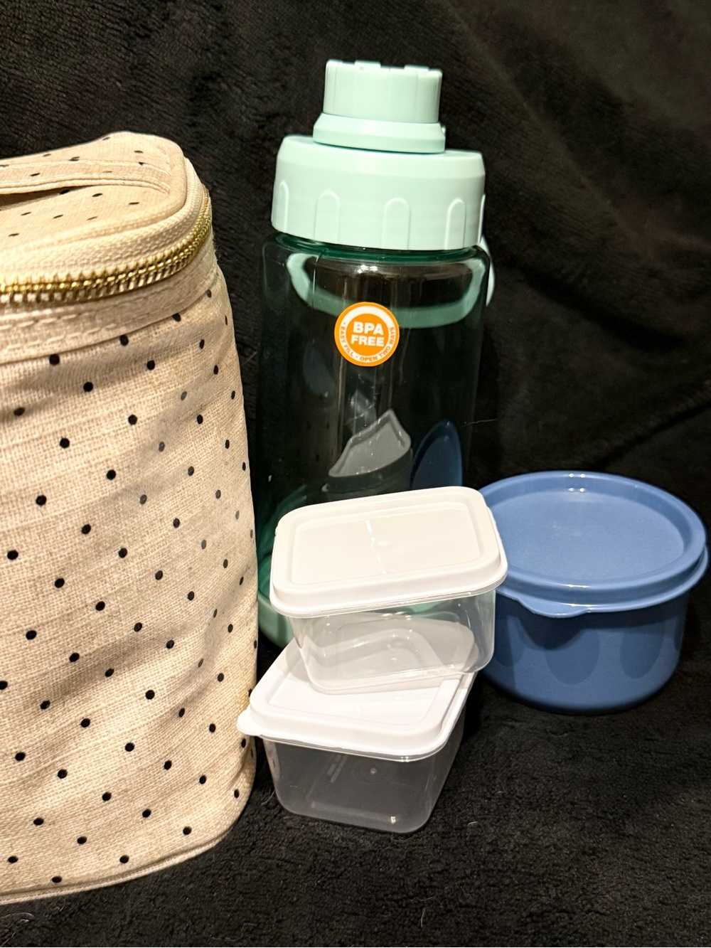 Kate Spade Cream Polka Dot Insulated Lunch Tote Bundle 🤩❤️🤩 - Picture 10 of 17
